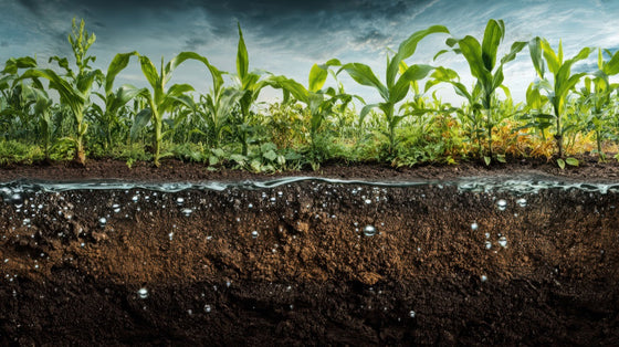 Healthy soil profile and soil carbon in the root zone