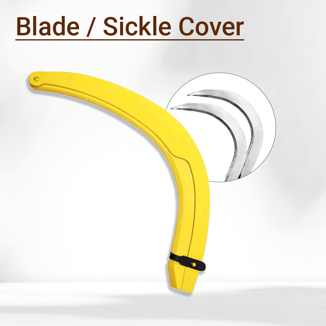 Protective blade cover for the oil palm harvesting pole